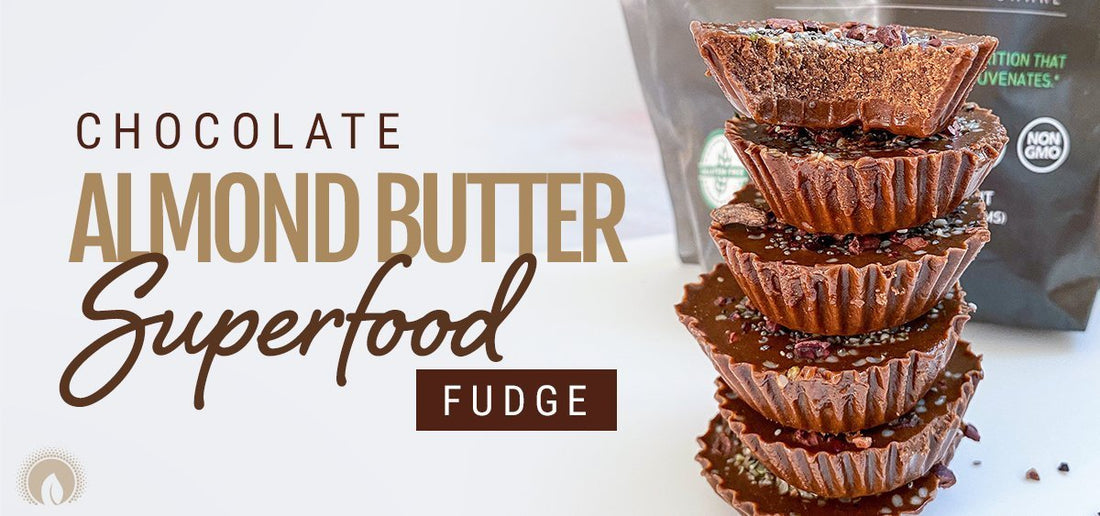 Chocolate Almond Butter Superfood Fudge