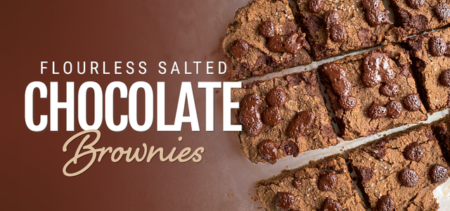 Flourless Salted Chocolate Brownies