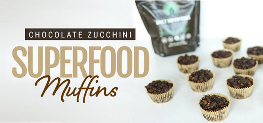 Chocolate Zucchini Superfood Muffins