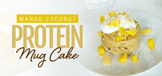Mango Coconut Protein Mug Cake