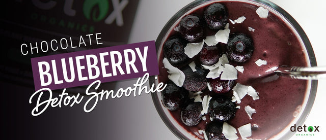 Blueberry Chocolate Detox Smoothie
